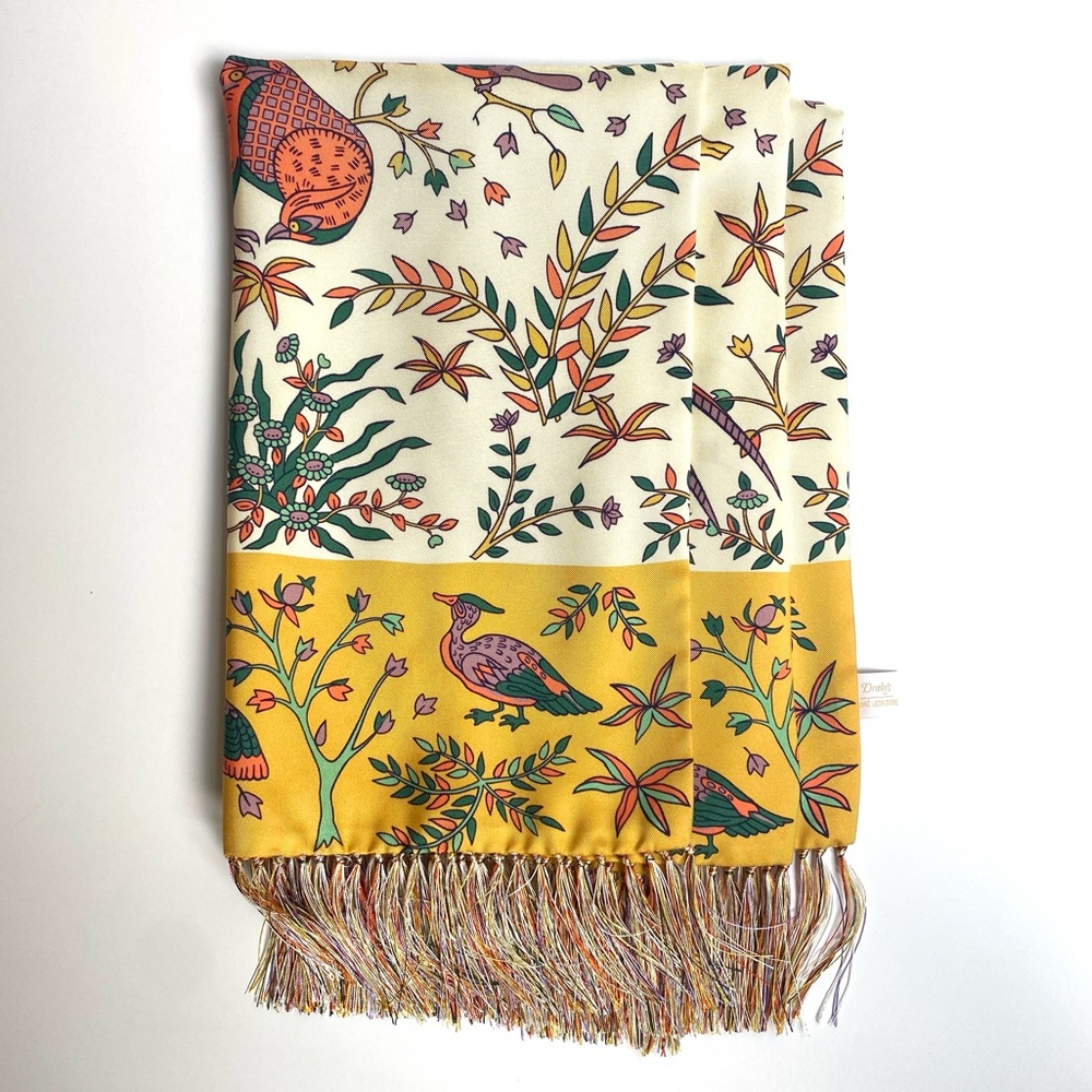 AIME LEON DORE DRAKE’S BIRD’S OF PARADISE SCARF
